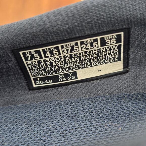 Skechers Go Walk Lite Shoes Women's 7.5 Navy Blue White Slip On Walking Sneakers - Picture 7 of 7